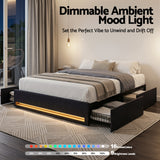 Bellevue Queen Storage Bed, LED, view 5
