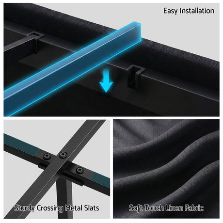 Bellevue Queen Storage Bed, LED, view 8