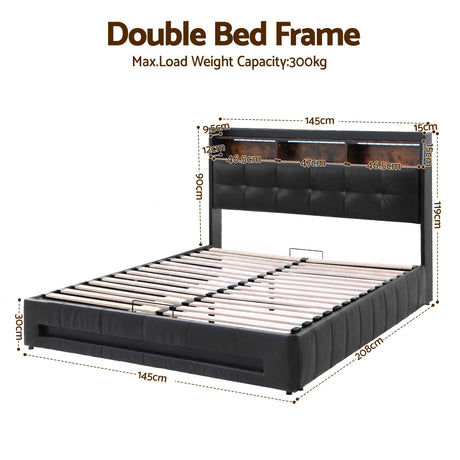Massa Gas Lift Bed Frame