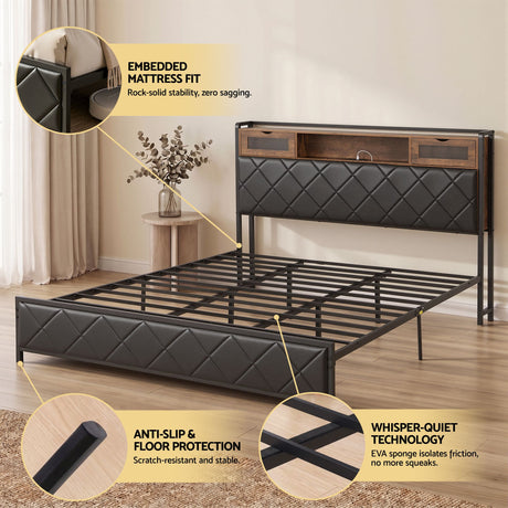 Pienza Storage Bed Frame