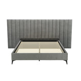 Artiss Lott Velvet Queen Bed Frame