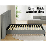 Artiss Lott Velvet Queen Bed Frame