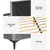 Artiss Lott Velvet Queen Bed Frame