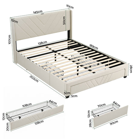 Anghiari Storage Bed Frame