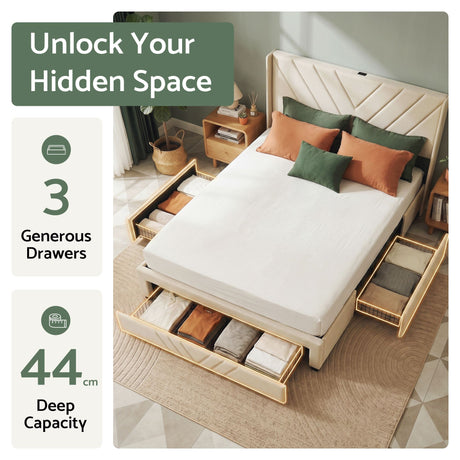 Anghiari Storage Bed Frame