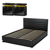 Vienna Queen LED Bed with 2 Bedsides, view 7