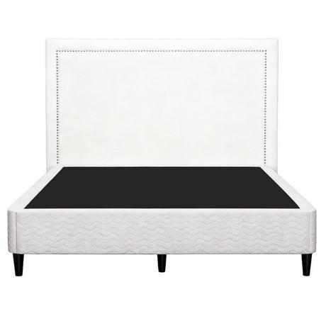Malmo Queen Metal Platform Bed, Grey, view 3
