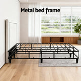 Malmo Queen Metal Platform Bed, Grey, view 5
