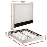 Lorne Queen Platform Bed, Beige, view 2