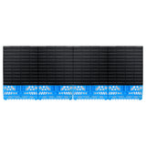 108 piece wall mounted tool storage rack blue and black