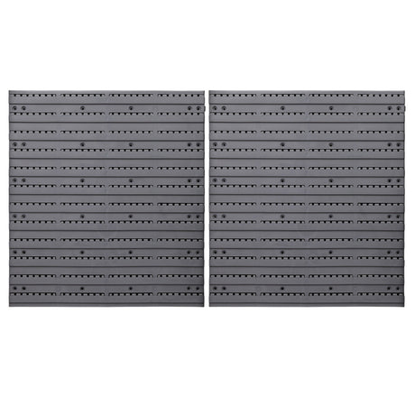 96 bin wall mounted storage rack with pegboard view 3