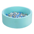 Blue kids foam ball pit with 200 balls