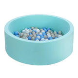 Blue kids foam ball pit with 200 balls