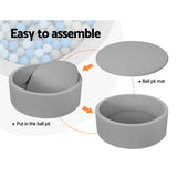 Kids Ball Pit with 200 Balls, 90cm, Grey - view 4