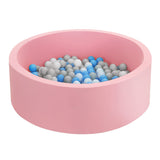 Pink kids foam ball pit with 200 balls