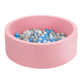 Pink kids foam ball pit with 200 balls