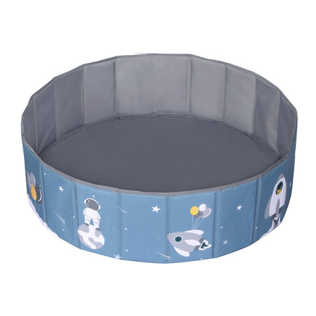Foldable kids ball pit filled with play balls