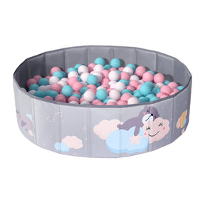 Kids ball pit pool foldable play tent in grey