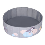 Foldable kids ball pit filled with play balls