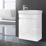 Keith 400mm Bathroom Vanity Unit with Basin, White