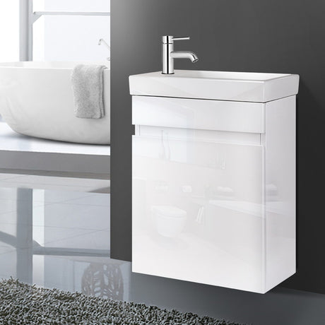 Keith 400mm Bathroom Vanity Unit with Basin, White