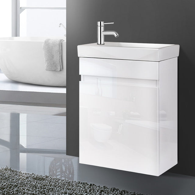 Keith 400mm Bathroom Vanity Unit with Basin, White