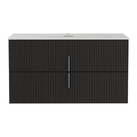Naracoorte 900mm Wall Hung Bathroom Vanity Unit, Black