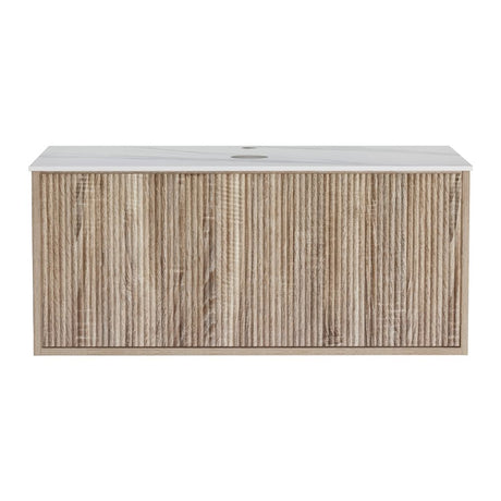Penola 900mm wall hung bathroom vanity unit in oak
