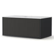 Millicent 900mm wall hung bathroom vanity unit in black