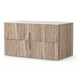 Beachport 900mm wall hung bathroom vanity unit in pine