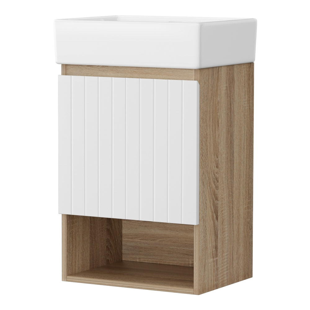 Coonawarra 445mm Wall Hung Bathroom Vanity Unit with Basin, White