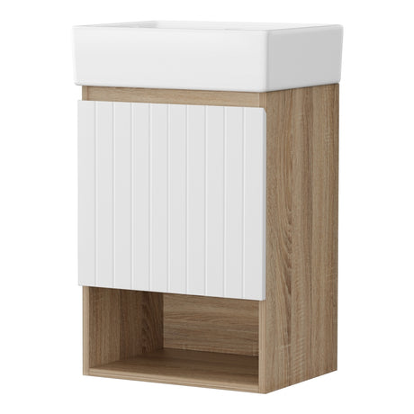 Coonawarra 445mm Wall Hung Bathroom Vanity Unit with Basin, White
