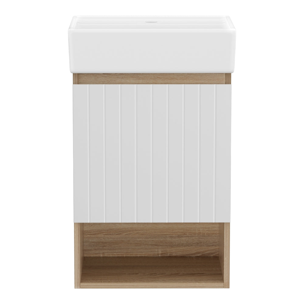Coonawarra 445mm Wall Hung Bathroom Vanity Unit with Basin, White