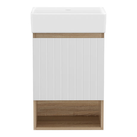 Coonawarra 445mm Wall Hung Bathroom Vanity Unit with Basin, White