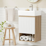 Coonawarra 445mm Wall Hung Bathroom Vanity Unit with Basin, White