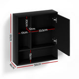 Kongorong 560mm Mirror Cabinet, Black