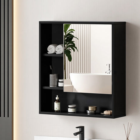 Kongorong 560mm Mirror Cabinet, Black