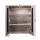 Lucindale 600mm Mirror Cabinet, Oak