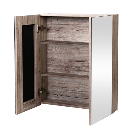 Lucindale 600mm Mirror Cabinet, Oak