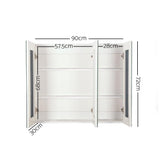 Nora Creina 900mm Mirror Cabinet, White