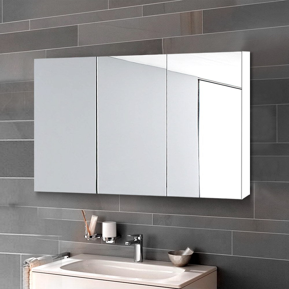 Nora Creina 900mm Mirror Cabinet, White