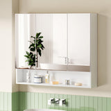 Caroline 900mm Mirror Cabinet, White