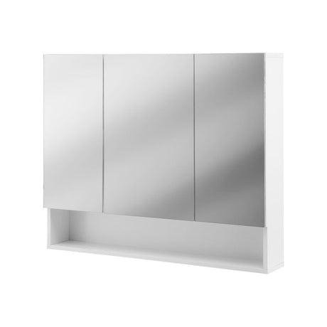 Caroline 900mm Mirror Cabinet, White