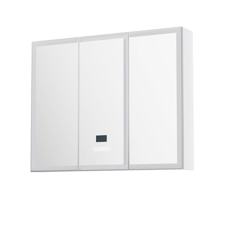 Southend LED Bathroom Mirror Cabinet, White image 1