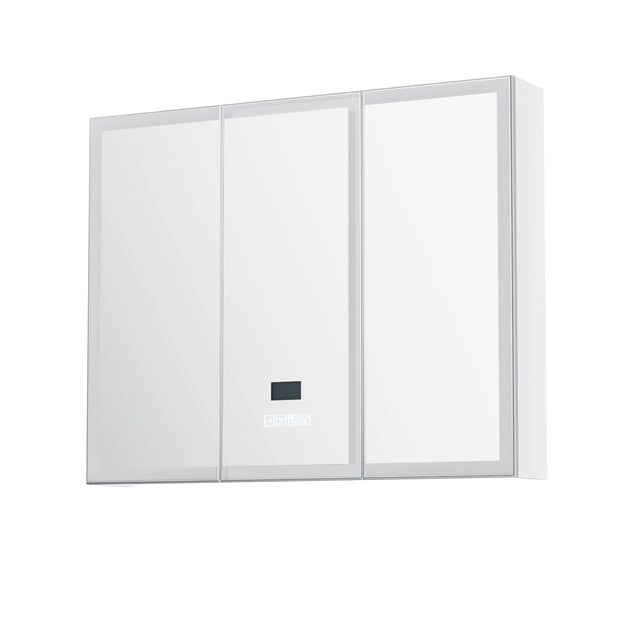 Southend LED Bathroom Mirror Cabinet, White image 1