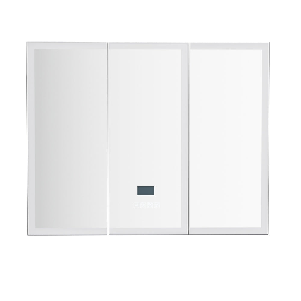 Southend LED Bathroom Mirror Cabinet, White image 3