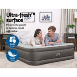 Abraham Air Mattress Queen, 46cm Inflatable Bed Grey