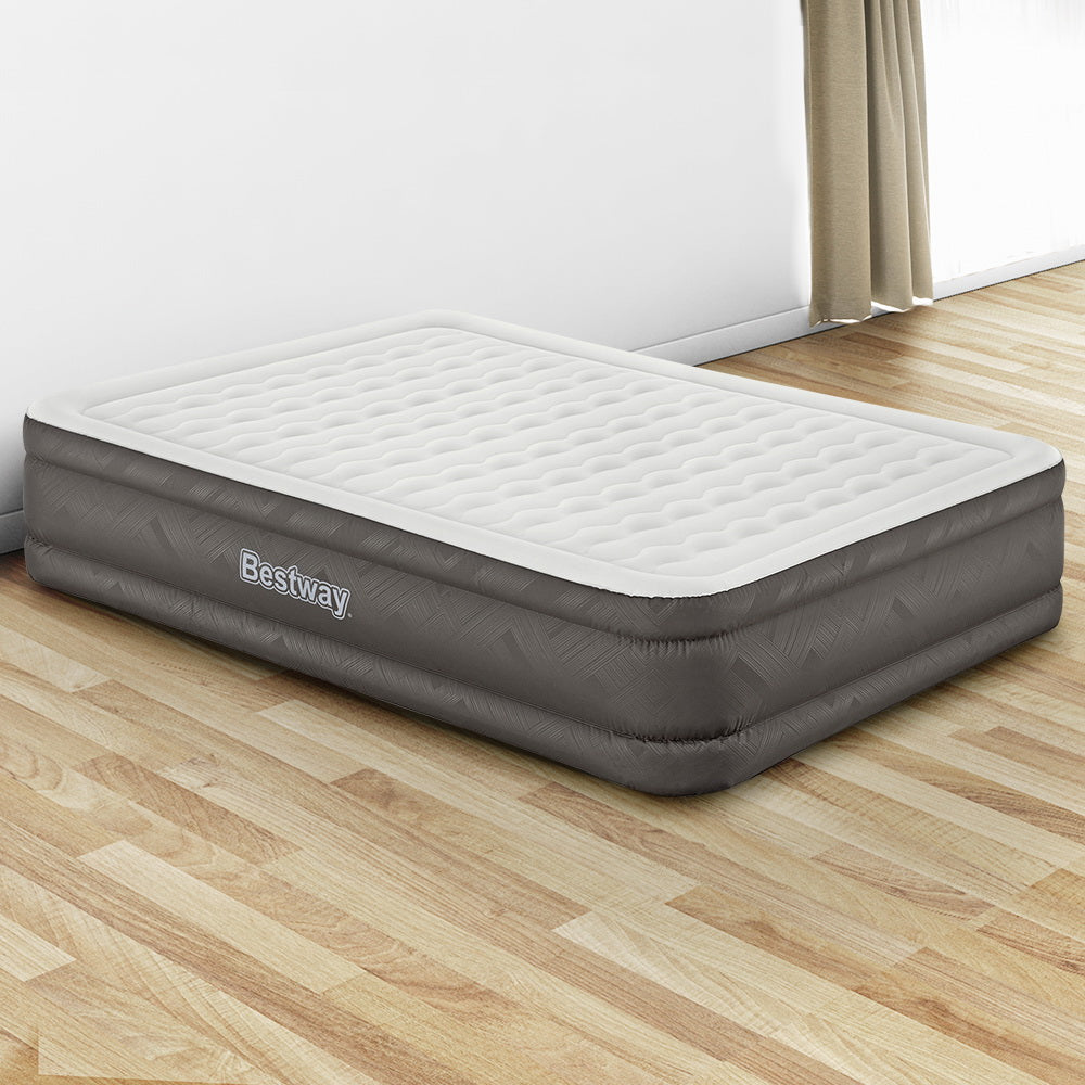 Abraham Air Mattress Queen, 46cm Inflatable Bed Grey