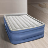 Abraham Air Bed Queen, 56cm Inflatable Mattress Navy with Built In Pump