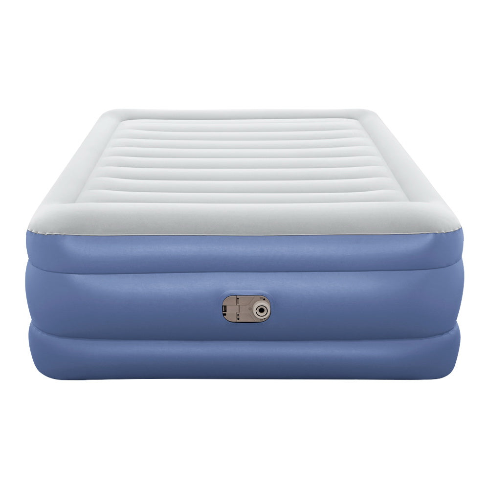 Abraham Air Mattress Queen, 61cm Inflatable Bed Blue